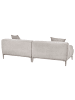 Beliani 3-Sitzer Sofa MATILA in Grau/Braun - (W) 233 x (H) 70 x (L) 94 cm