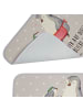 Mr. & Mrs. Panda duschmatte Pinguin mit Kind mit Spruch in Grau Pastell