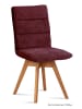 58 aufm Kessel ESSZIMMERSTUHL drehbar (2er-Set) Dorle 47x92x60 Eiche geölt/Marsala