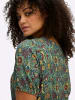 sheego Jersey-Kleid in ozean-tiefblau-bedruckt