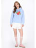 myMo Women Hoodie in light blue