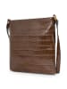 Nobo Bags Schultertasche Croco in brown