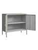 en.casa Aktenschrank Hailuoto in Grau (H)75cm (B)80cm