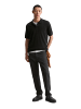 Marc O'Polo DENIM Strick-Poloshirt relaxed in Schwarz