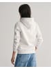 Gant Hoodie in Pale Grey Melange