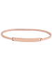 Adeliás Damen Armband – Armreif aus Edelstahl 21 cm in gold