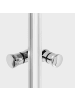 Beliani Duschkabine HUAPI in Silber - (W) 90 x (H) 190 x (L) 90 cm