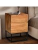 FineBuy Nachttisch "FB105063" in Braun /