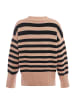 Blonda Damen Sweater in BEIGE SCHWARZ