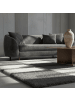 KADIMA DESIGN Teppich Hochflor Shaggy Karo Design Polypropylen Wohnzimmer in Hellgrau