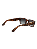 Police Männer Sonnenbrille Rechtwinklig Braun