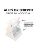 Hauck Aufbewahrungsboxen für Hochstuhl - 2er Set in weiss