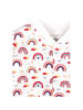 Nini Strampler Regenbogen in weiss