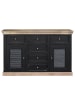 home24 Massives Sideboard Newhaven in Marmor Schwarz