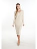 DreiMaster Damen Strickkleid in Hellbeige