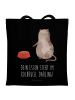 Mr. & Mrs. Panda Jutetasche Katze Fressen mit Spruch in Schwarz