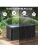 COSTWAY Gartenbox 378L HDPE in Grau
