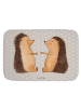 Mr. & Mrs. Panda Duschvorleger Igel Liebe ohne Spruch in Grau Pastell