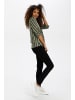 Kaffe Langarm-Bluse KAstridy Regular fit in Grape Leaf/Chalk