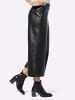 Heine Lederimitathose in schwarz