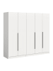 ebuy24 Kleiderschrank Kopenhagen Weiß 200 x 52 cm