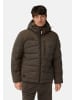 Camel Active Steppjacke mit abnehmbarer Kapuze in Dunkelbraun
