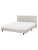 Beliani Doppelbett ALBI in Beige/Schwarz - (W) 170 x (H) 94 x (L) 211 cm