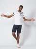 KOROSHI Kurzarm T-Shirt in weiß