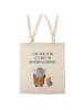 Mr. & Mrs. Panda Shopping Tasche Pinguin & Maus Wanderer mit Spruch in Creme