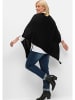 sheego Poncho in schwarz