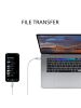 Platyne USB-C-auf-Lightning-Kabel 2 Meter in Silber