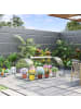 Outsunny Gewächshaus in Transparent & Grün 250L x 100B x 80H cm