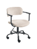 Beliani Bürostuhl VYRA in Beige/Schwarz - (W) 57 x (H) 75 x (L) 57 cm