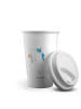Mr. & Mrs. Panda Tumbler Einhorn Blume ohne Spruch in Weiß