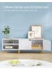 VASAGLE TV-Schrank Miranta in Weiß - (B)40 x (H)50 x (T)160 cm