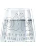 Mr. & Mrs. Panda Trinkglas Schnecken Liebe mit Spruch in Transparent