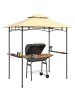 Outsunny Grillpavillon 240L x 150B x 258H cm Beige