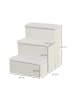 Pawhut Hundetreppe Weiß B40 x T54 x H48 cm