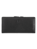 DuDu Geldbörse RFID Schutz Leder 19.5 cm schwarz rose