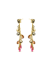 Luxenter Ohrringe aus 925er Sterlingsilber und hydrothermale Quarz mit 18k Gelbgoldfinish