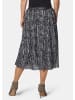 GOLDNER Weiter Druckrock mit Rundumgummibund in schwarz / weiß / gemustert