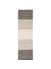 Pergamon Natur Teppich Läufer Wolle Skandi  Stripes in Grau Creme