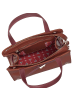 DuDu Schultertasche Leder 23 cm ziegelrot