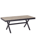 Beliani Esstisch FANES in Braun/Grau - (W) 90 x (H) 76 x (L) 184 cm