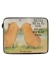 Mr. & Mrs. Panda Laptop Tasche Capybara Liebe Design mit Spruch in Weiß