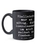 Mr. & Mrs. Panda Tasse Liebeskummer Selbstfindung mit Spruch in Schwarz