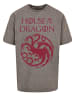 F4NT4STIC Oversize T-Shirt House Of The Dragon Targaryen Crest Logo in Asphalt