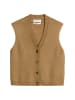Marc O'Polo Ärmellose Strickweste relaxed in pure sand