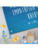 Mr. & Mrs. Panda Handtuch Sternzeichen Krebs mit Spruch in Sternenhimmel Blau