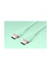 Wisam® Schnell-Ladekabel USB-C 2.0 auf USB-C 1,5m PD 100W Silikon Hellgrün